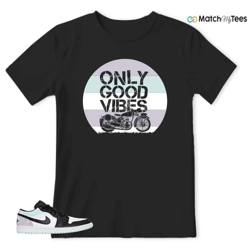 NIKE JORDAN 1 LOW TIE-DYE SNEAKER Matching Tees t-shirt