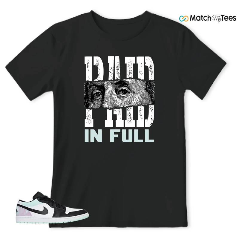 Paid In Full Black matching T-shirt T-shirt
