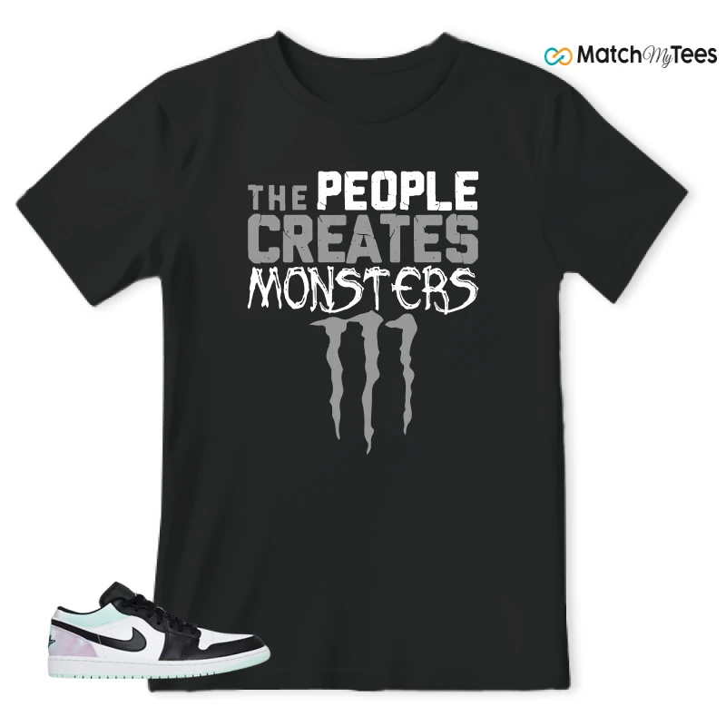 NIKE JORDAN 1 LOW TIE-DYE SNEAKER Matching Tees t-shirt