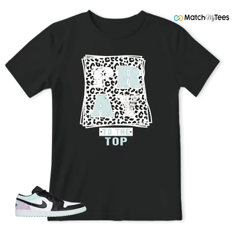 NIKE JORDAN 1 LOW TIE-DYE SNEAKER Matching Tees t-shirt