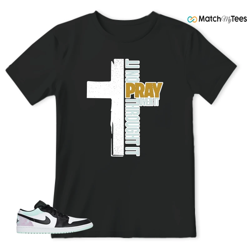 NIKE JORDAN 1 LOW TIE-DYE SNEAKER Matching Tees t-shirt
