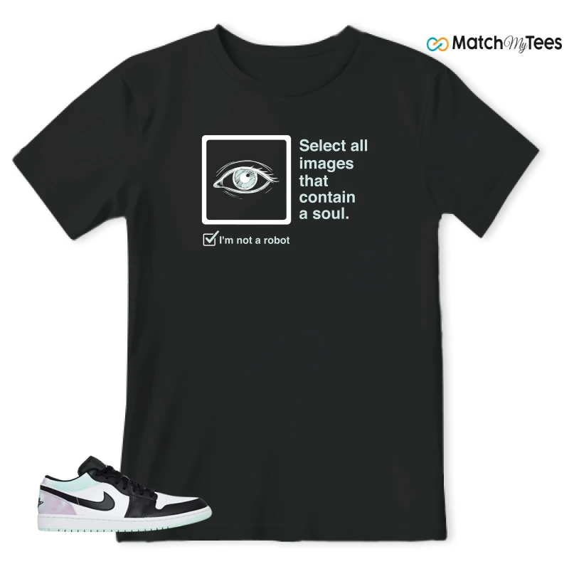 reCAPTCHA Black matching T-shirt T-shirt