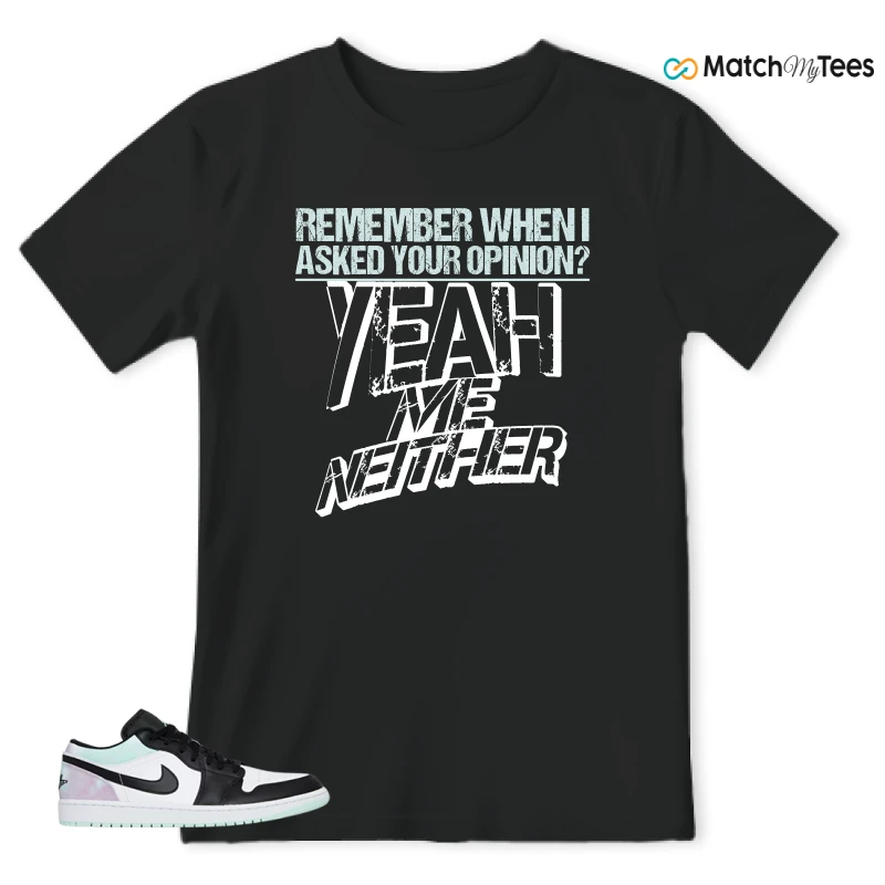 NIKE JORDAN 1 LOW TIE-DYE SNEAKER Matching Tees t-shirt
