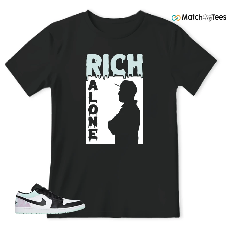 NIKE JORDAN 1 LOW TIE-DYE SNEAKER Matching Tees t-shirt