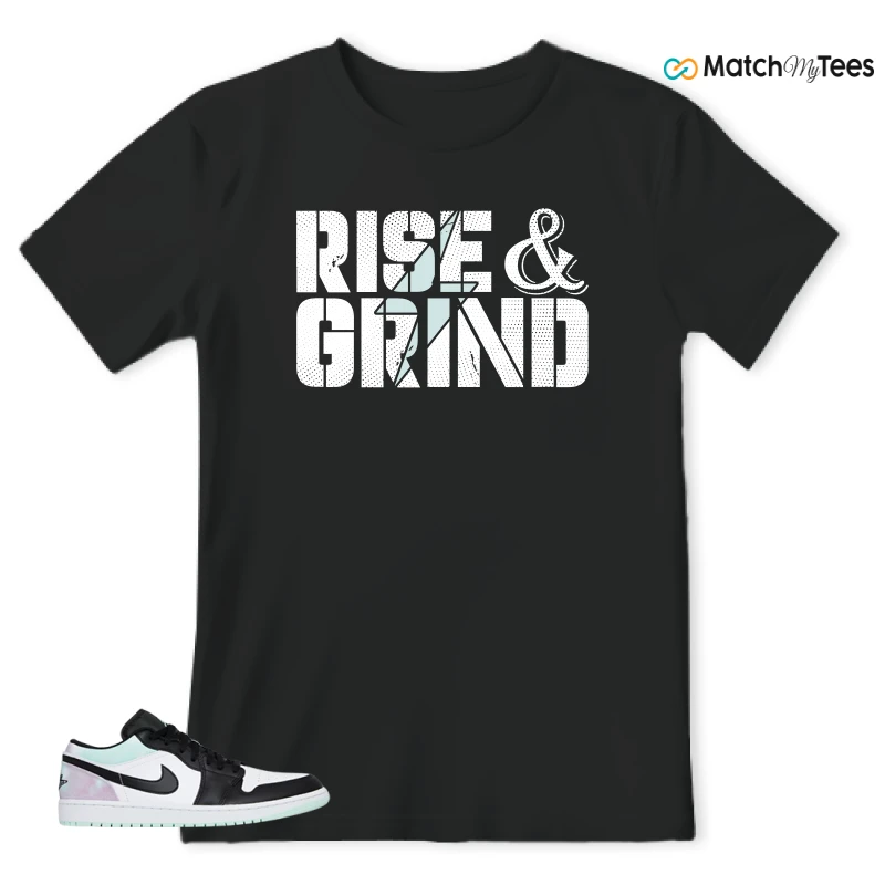 NIKE JORDAN 1 LOW TIE-DYE SNEAKER Matching Tees t-shirt