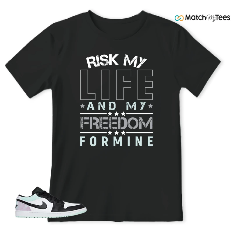 NIKE JORDAN 1 LOW TIE-DYE SNEAKER Matching Tees t-shirt