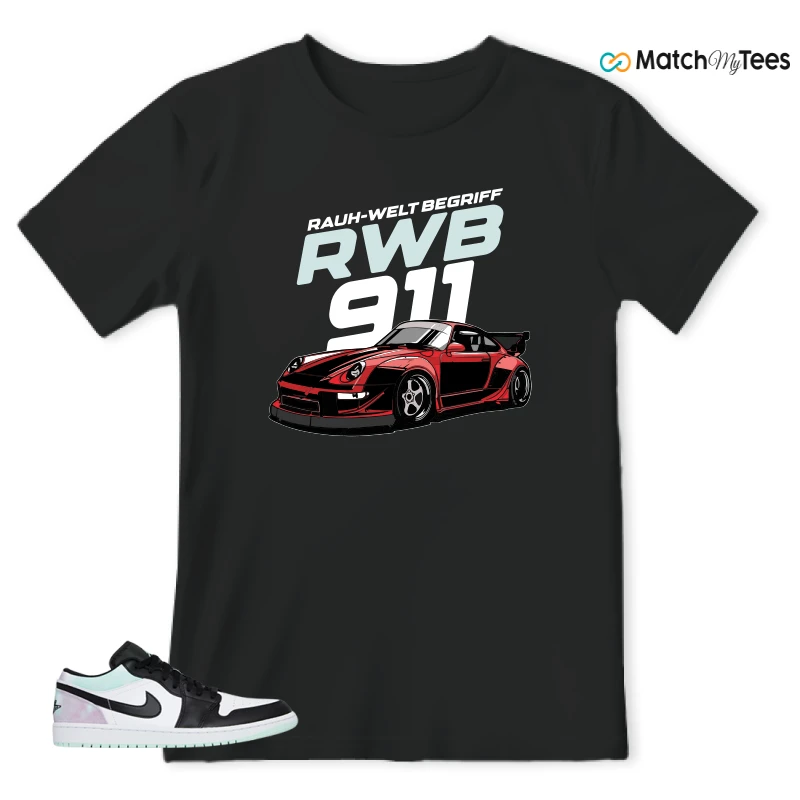 NIKE JORDAN 1 LOW TIE-DYE SNEAKER Matching Tees t-shirt