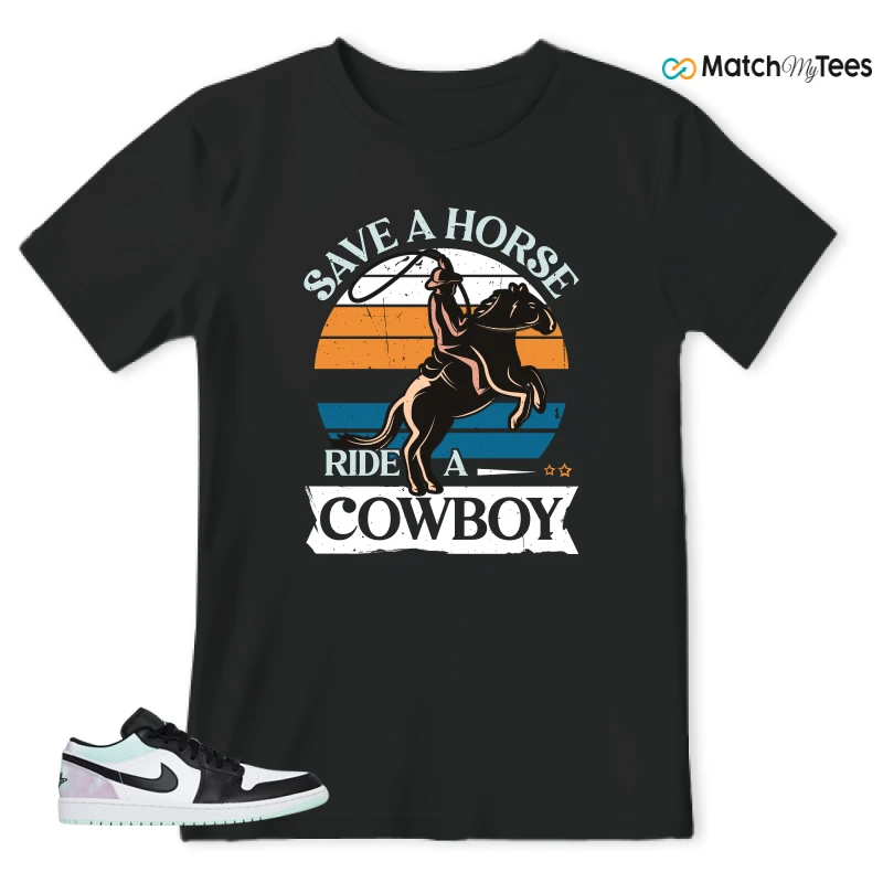 NIKE JORDAN 1 LOW TIE-DYE SNEAKER Matching Tees t-shirt