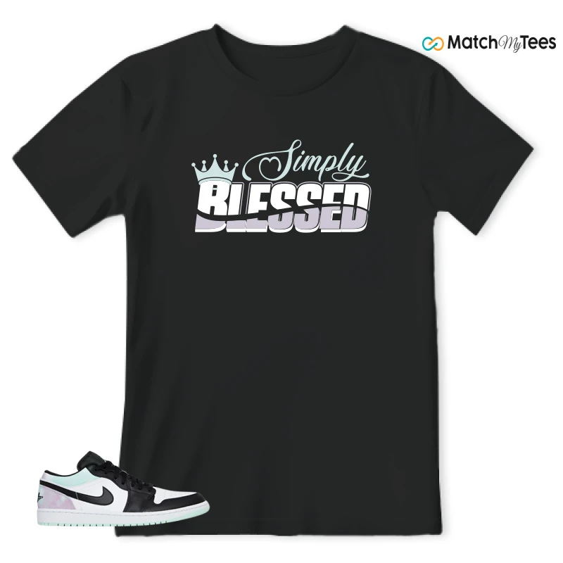 NIKE JORDAN 1 LOW TIE-DYE SNEAKER Matching Tees t-shirt
