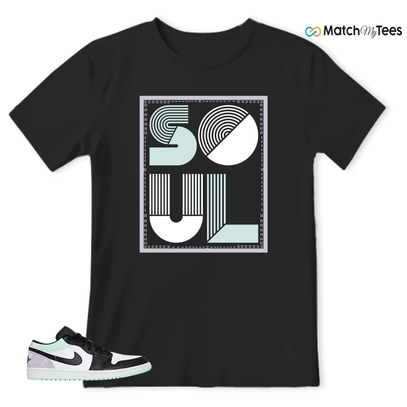 NIKE JORDAN 1 LOW TIE-DYE SNEAKER Matching Tees t-shirt