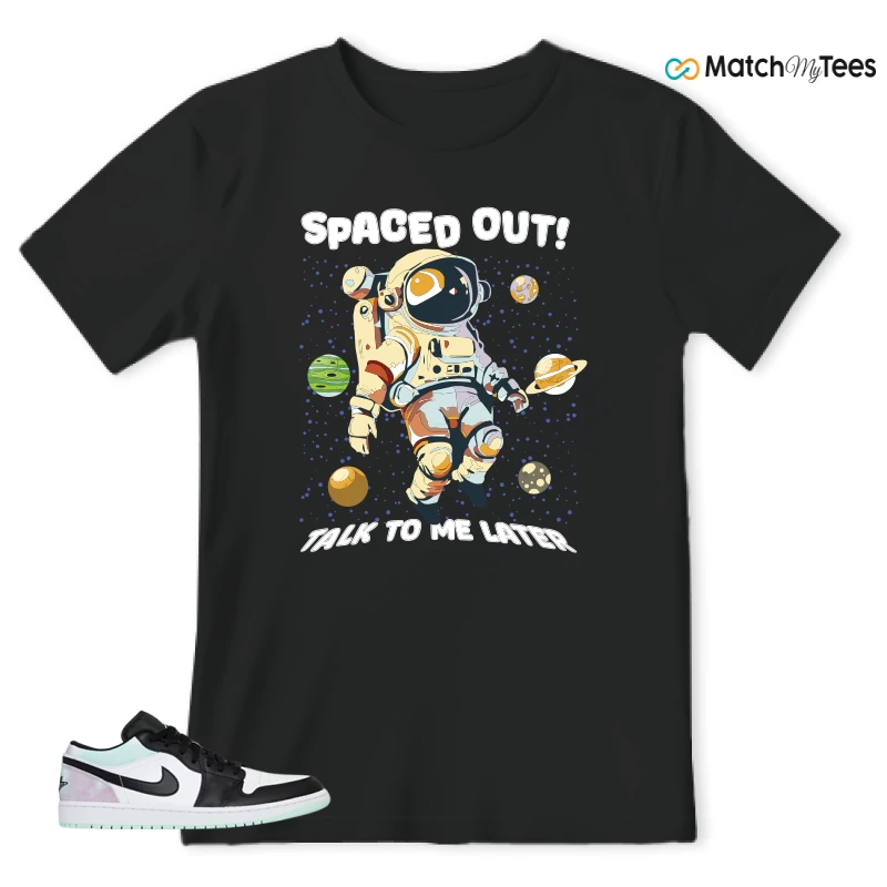 NIKE JORDAN 1 LOW TIE-DYE SNEAKER Matching Tees t-shirt
