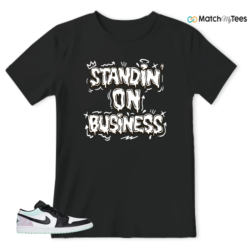 NIKE JORDAN 1 LOW TIE-DYE SNEAKER Matching Tees t-shirt
