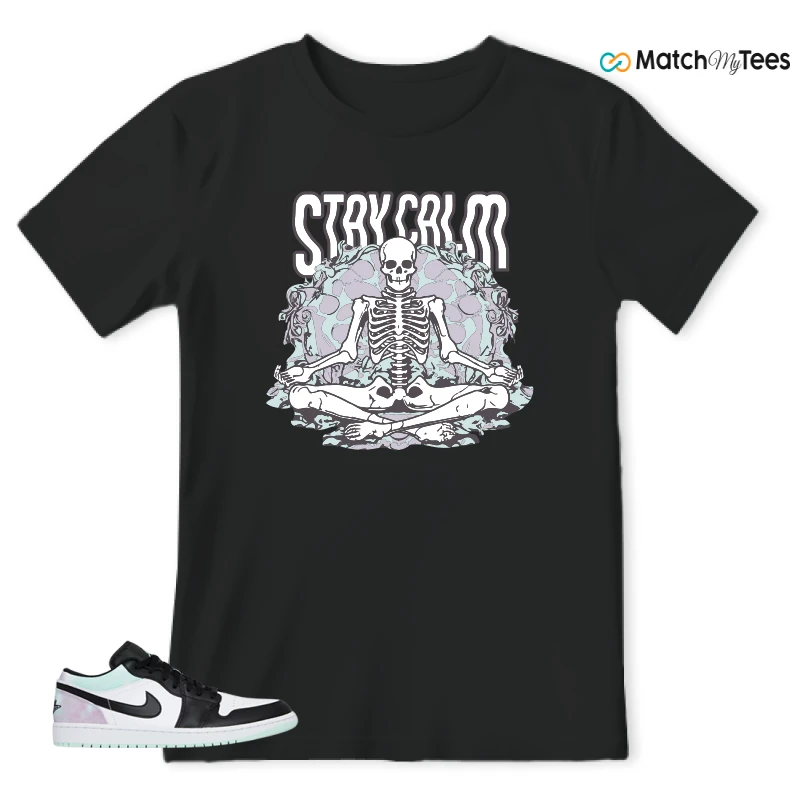 Stay Calm2 Black matching T-shirt T-shirt