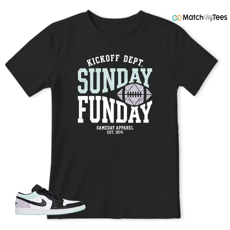 Sunday Black matching T-shirt T-shirt
