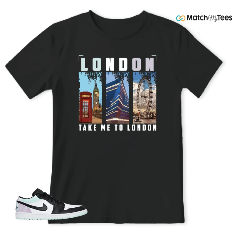 NIKE JORDAN 1 LOW TIE-DYE SNEAKER Matching Tees t-shirt
