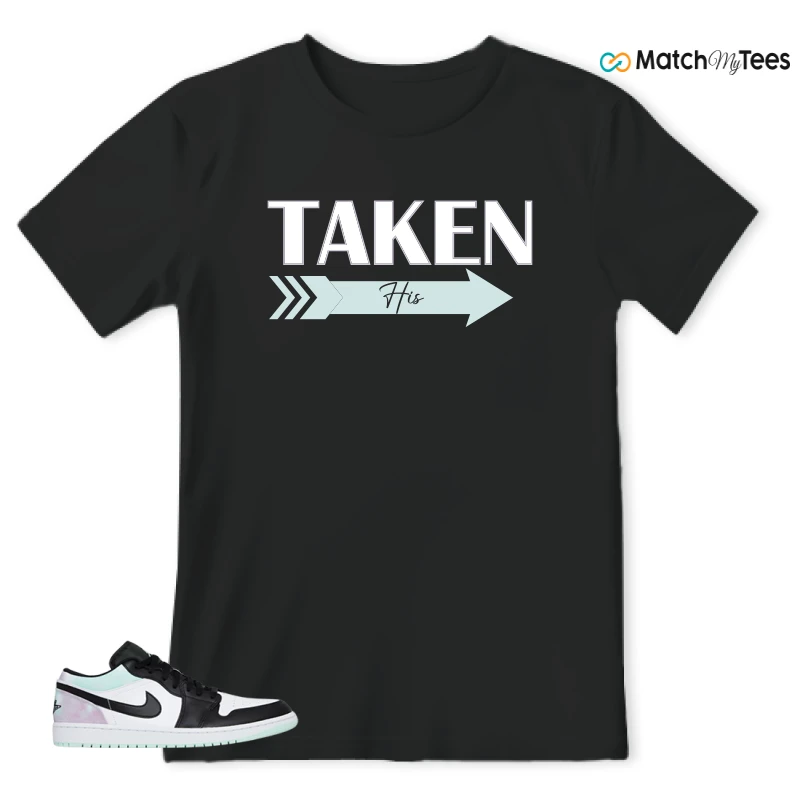 NIKE JORDAN 1 LOW TIE-DYE SNEAKER Matching Tees t-shirt