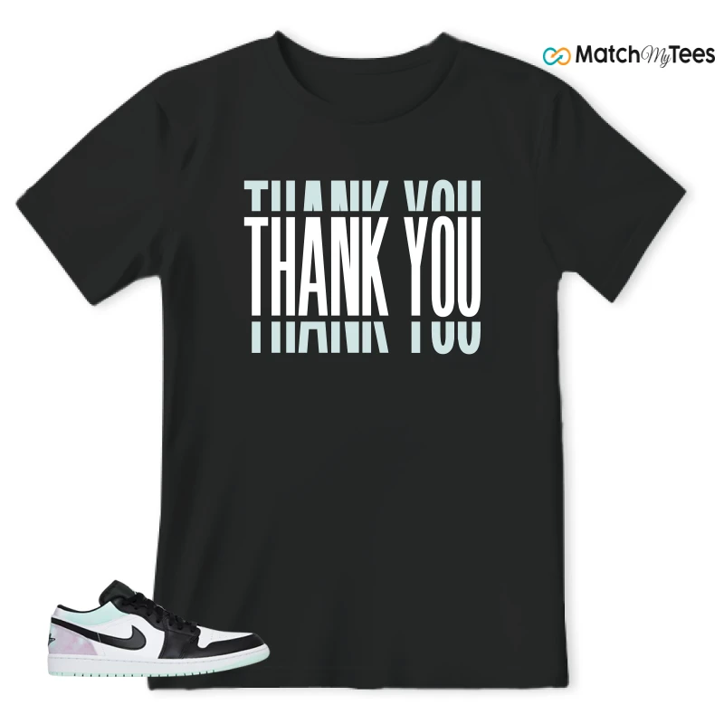 NIKE JORDAN 1 LOW TIE-DYE SNEAKER Matching Tees t-shirt