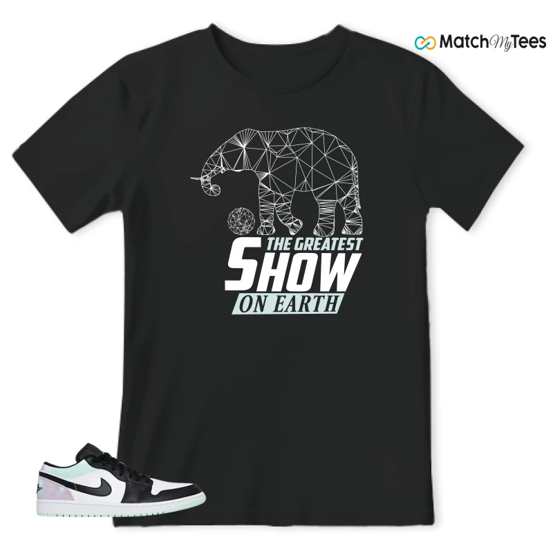 NIKE JORDAN 1 LOW TIE-DYE SNEAKER Matching Tees t-shirt