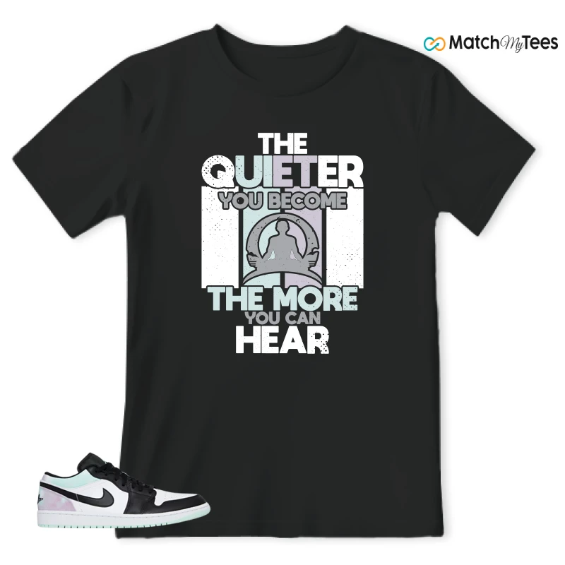 NIKE JORDAN 1 LOW TIE-DYE SNEAKER Matching Tees t-shirt