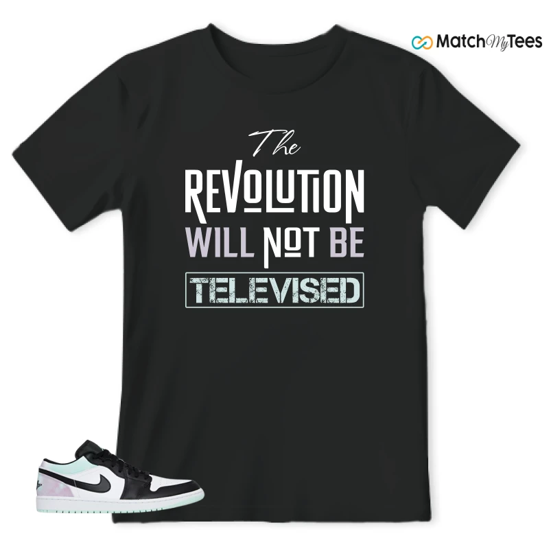 NIKE JORDAN 1 LOW TIE-DYE SNEAKER Matching Tees t-shirt