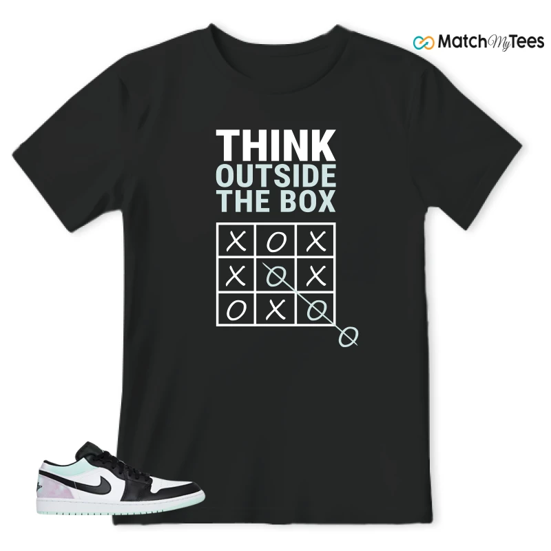 NIKE JORDAN 1 LOW TIE-DYE SNEAKER Matching Tees t-shirt