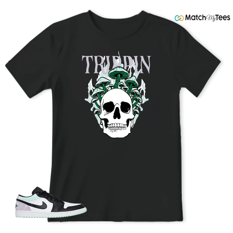 NIKE JORDAN 1 LOW TIE-DYE SNEAKER Matching Tees t-shirt