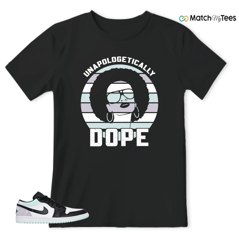 NIKE JORDAN 1 LOW TIE-DYE SNEAKER Matching Tees t-shirt