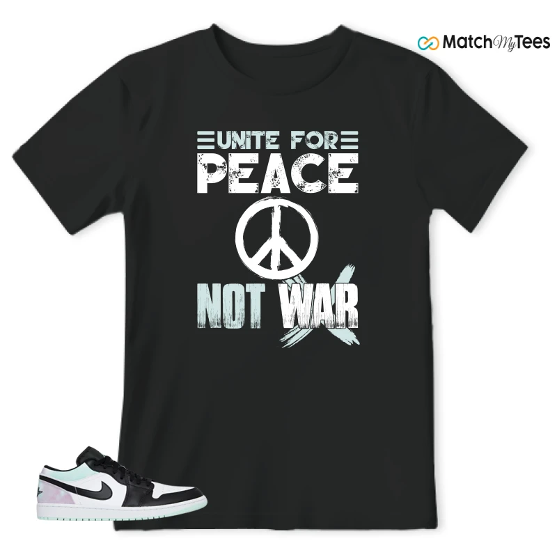 NIKE JORDAN 1 LOW TIE-DYE SNEAKER Matching Tees t-shirt