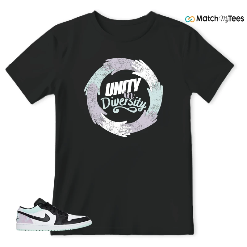 NIKE JORDAN 1 LOW TIE-DYE SNEAKER Matching Tees t-shirt