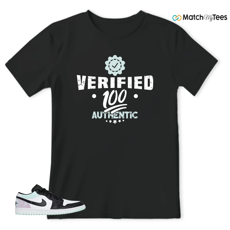 NIKE JORDAN 1 LOW TIE-DYE SNEAKER Matching Tees t-shirt