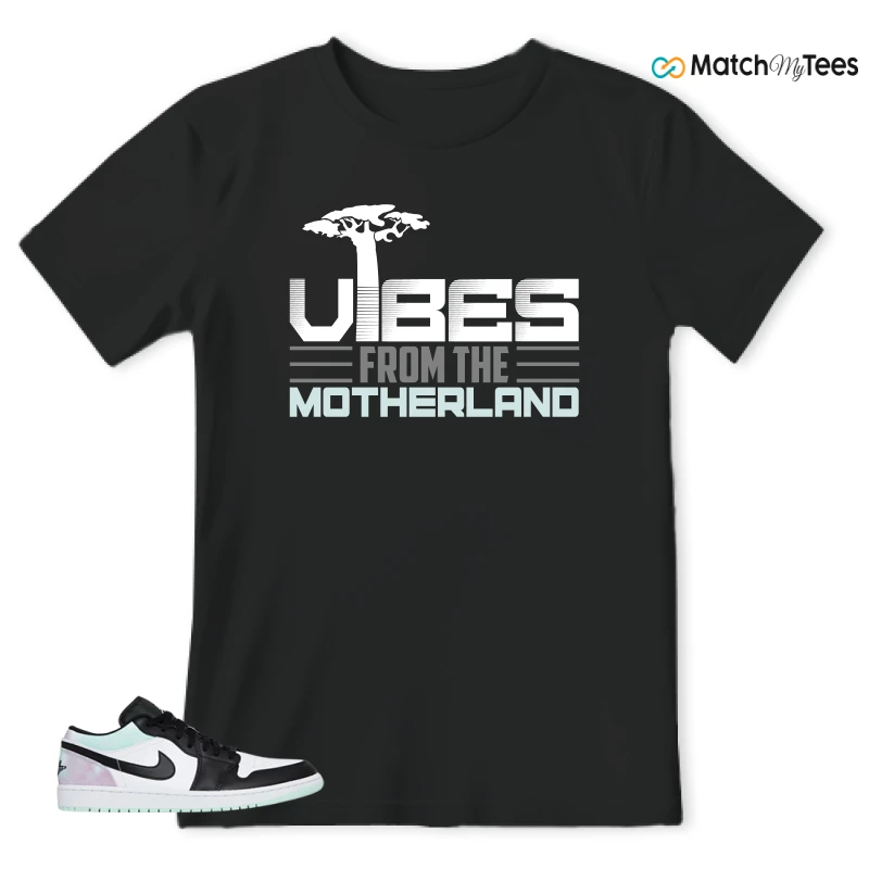 NIKE JORDAN 1 LOW TIE-DYE SNEAKER Matching Tees t-shirt