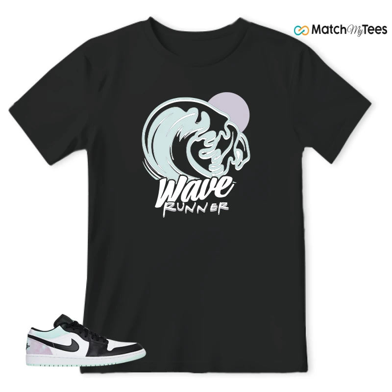NIKE JORDAN 1 LOW TIE-DYE SNEAKER Matching Tees t-shirt
