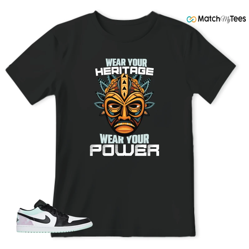 NIKE JORDAN 1 LOW TIE-DYE SNEAKER Matching Tees t-shirt