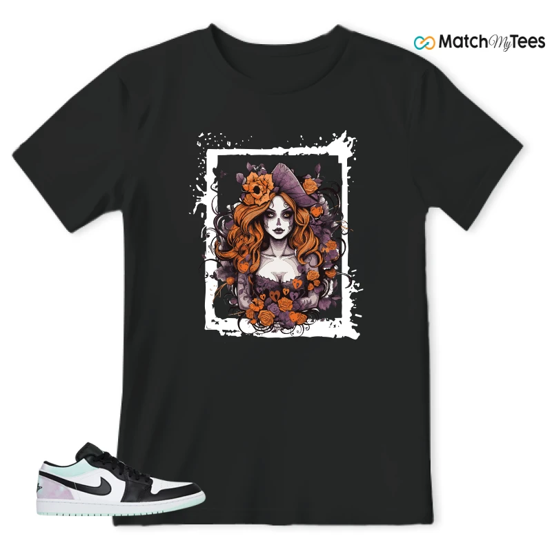 NIKE JORDAN 1 LOW TIE-DYE SNEAKER Matching Tees t-shirt