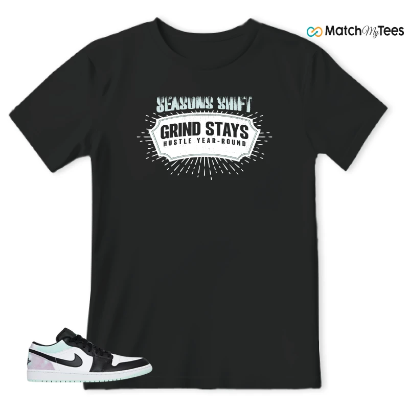 NIKE JORDAN 1 LOW TIE-DYE SNEAKER Matching Tees t-shirt
