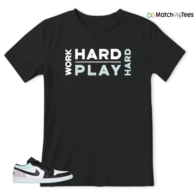 NIKE JORDAN 1 LOW TIE-DYE SNEAKER Matching Tees t-shirt