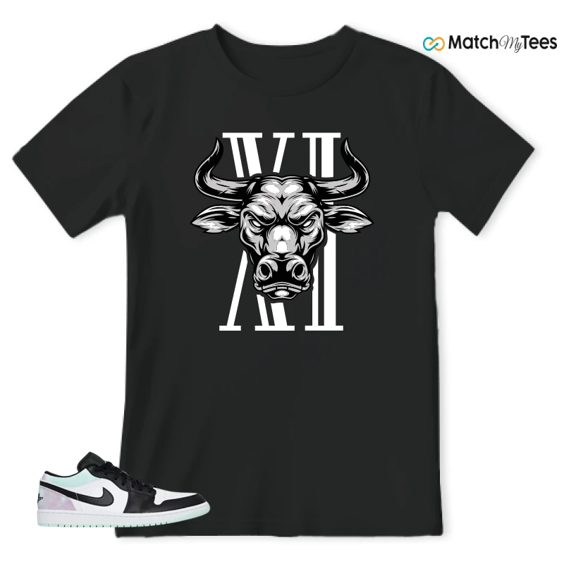 NIKE JORDAN 1 LOW TIE-DYE SNEAKER Matching Tees t-shirt