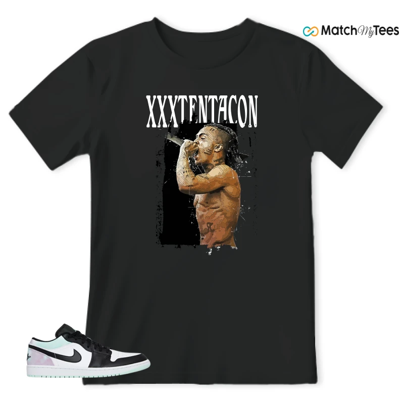 NIKE JORDAN 1 LOW TIE-DYE SNEAKER Matching Tees t-shirt