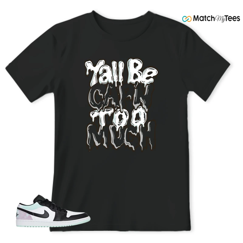 NIKE JORDAN 1 LOW TIE-DYE SNEAKER Matching Tees t-shirt