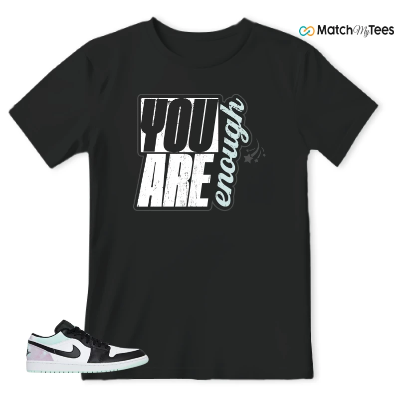 NIKE JORDAN 1 LOW TIE-DYE SNEAKER Matching Tees t-shirt
