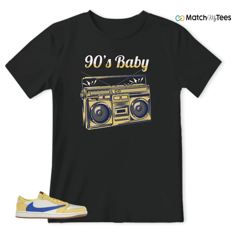 NIKE JORDAN 1 RETRO LOW OG SP TRAVIS SCOTT CANARY (WOMEN'S) SNEAKER Matching Tees t-shirt