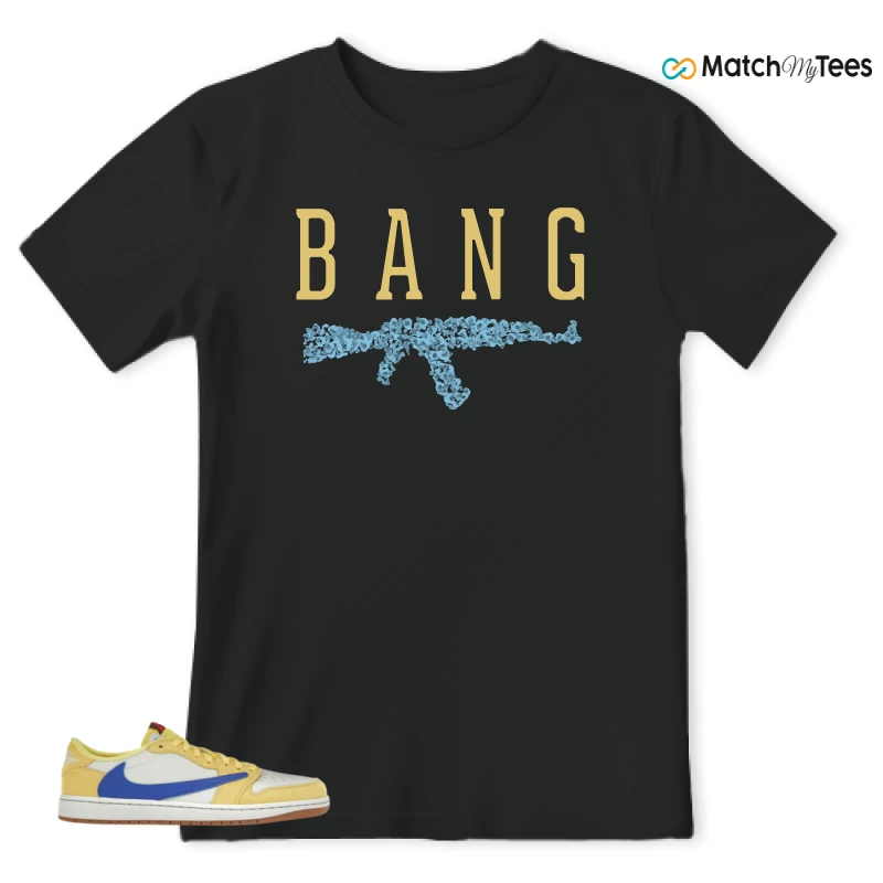 NIKE JORDAN 1 RETRO LOW OG SP TRAVIS SCOTT CANARY (WOMEN'S) SNEAKER Matching Tees t-shirt