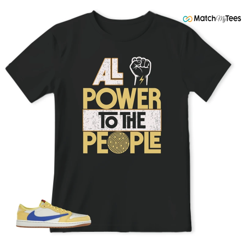 NIKE JORDAN 1 RETRO LOW OG SP TRAVIS SCOTT CANARY (WOMEN'S) SNEAKER Matching Tees t-shirt