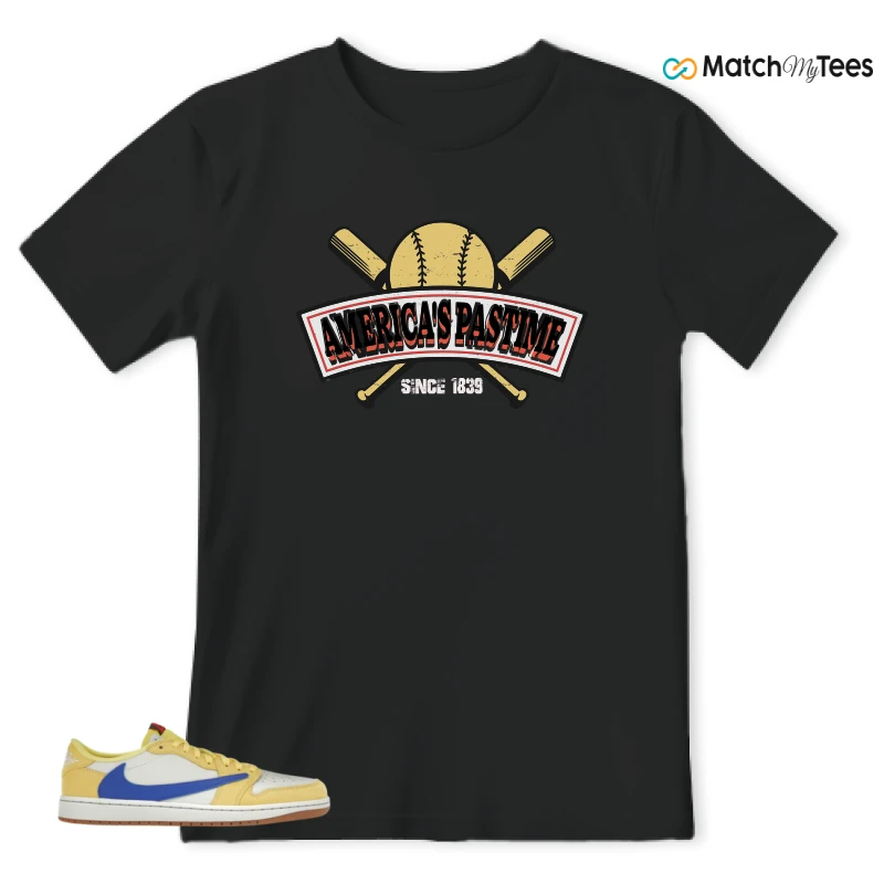 NIKE JORDAN 1 RETRO LOW OG SP TRAVIS SCOTT CANARY (WOMEN'S) SNEAKER Matching Tees t-shirt