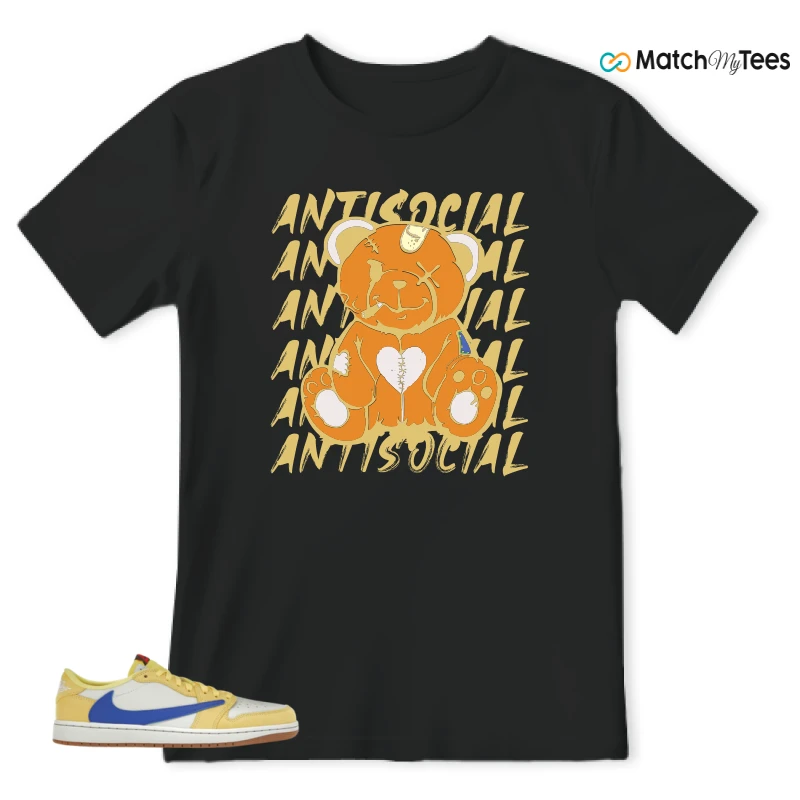 NIKE JORDAN 1 RETRO LOW OG SP TRAVIS SCOTT CANARY (WOMEN'S) SNEAKER Matching Tees t-shirt
