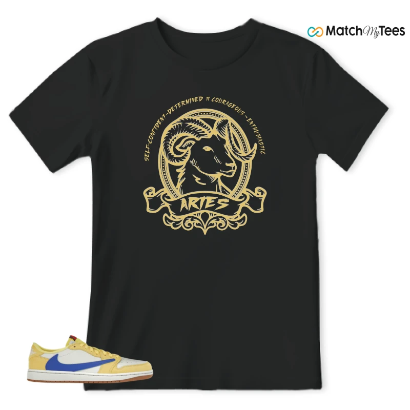 NIKE JORDAN 1 RETRO LOW OG SP TRAVIS SCOTT CANARY (WOMEN'S) SNEAKER Matching Tees t-shirt