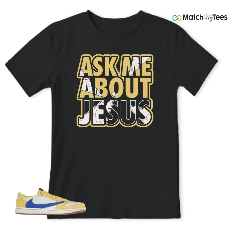 NIKE JORDAN 1 RETRO LOW OG SP TRAVIS SCOTT CANARY (WOMEN'S) SNEAKER Matching Tees t-shirt