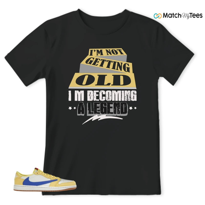 NIKE JORDAN 1 RETRO LOW OG SP TRAVIS SCOTT CANARY (WOMEN'S) SNEAKER Matching Tees t-shirt