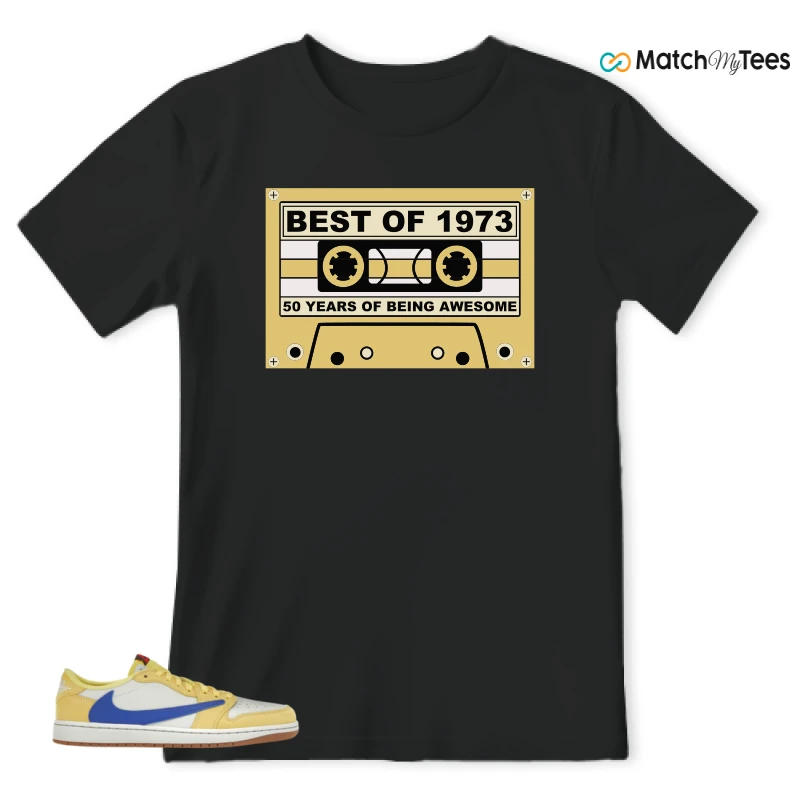 NIKE JORDAN 1 RETRO LOW OG SP TRAVIS SCOTT CANARY (WOMEN'S) SNEAKER Matching Tees t-shirt