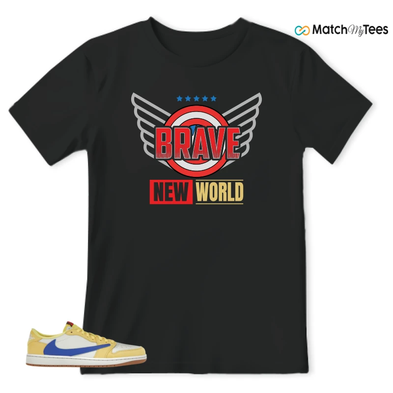 NIKE JORDAN 1 RETRO LOW OG SP TRAVIS SCOTT CANARY (WOMEN'S) SNEAKER Matching Tees t-shirt